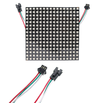 Pružný plnofarebný RGB pixelový displej WS2812B SK6812 – pixelová matica 8×32, 16×16, 8×8