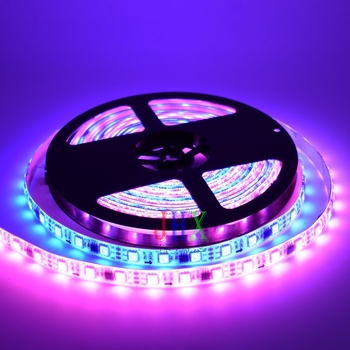 WS2811 20-segmentový 5050 RGB LED pásik, 60 LED, 12V stmievateľný