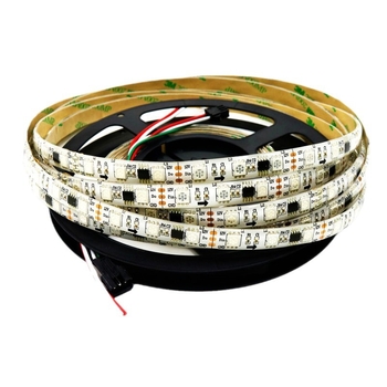 WS2811 20-segmentový 5050 RGB LED pásik, 60 LED, 12V stmievateľný