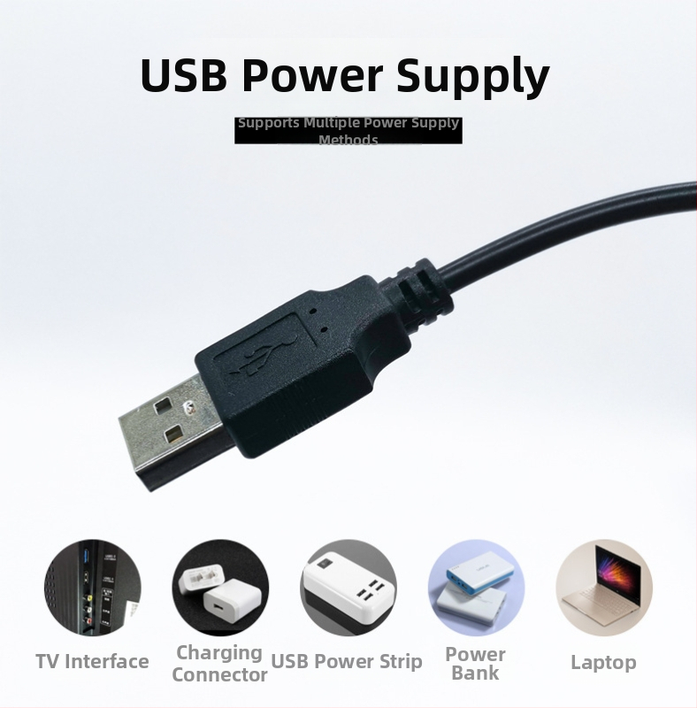 5050RGB LED pás pre televíziu, USB 5V, 24-kľúčové diaľkové ovládanie, farebný podsvietený pás na televízor, nízke napätie
