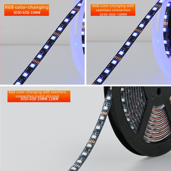 Nízkonapäťová LED páska 5V/12V, RGB 2812, vonkajšia 5050, farebná atmosférická lišta