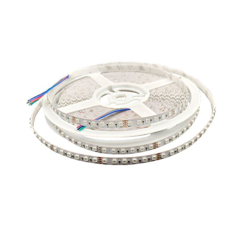 24V RGB LED pásik, 3535 LED, 120 LED spolu, šírka 8 mm, doska potiahnutá meďou, meďový držiak, SMD LED pásik na osvetlenie