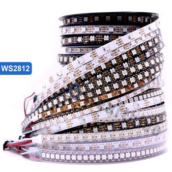 WS2812B RGB LED pásik 5050 s integrovaným IC, plnofarebný, programovateľný, ohybný 5V