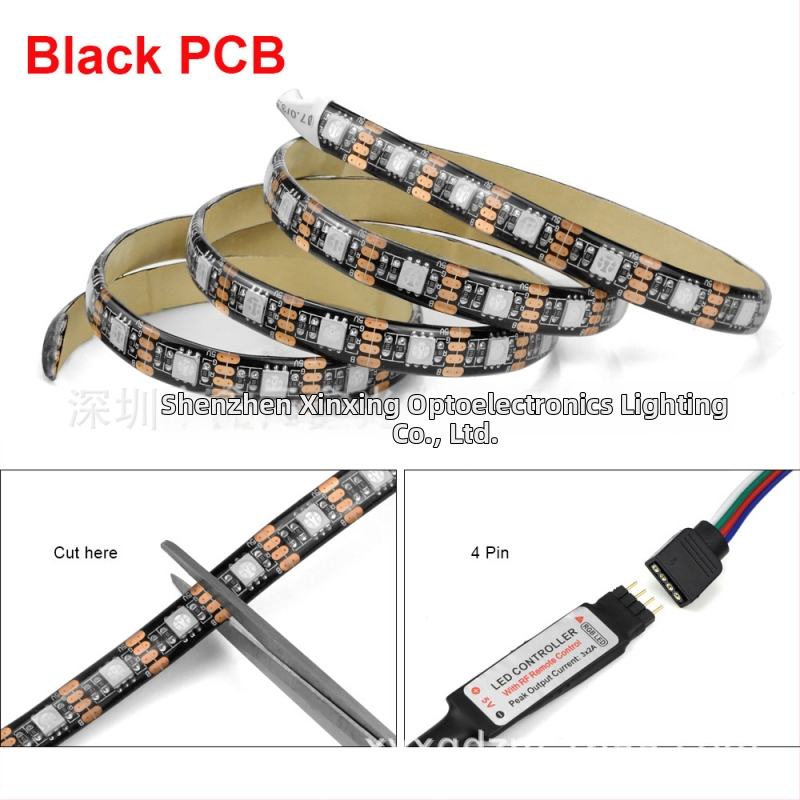 RGB LED pás s napätím 5V 5050 s USB bezdrôtovým diaľkovým ovládaním pre pozadie televízie a počítača