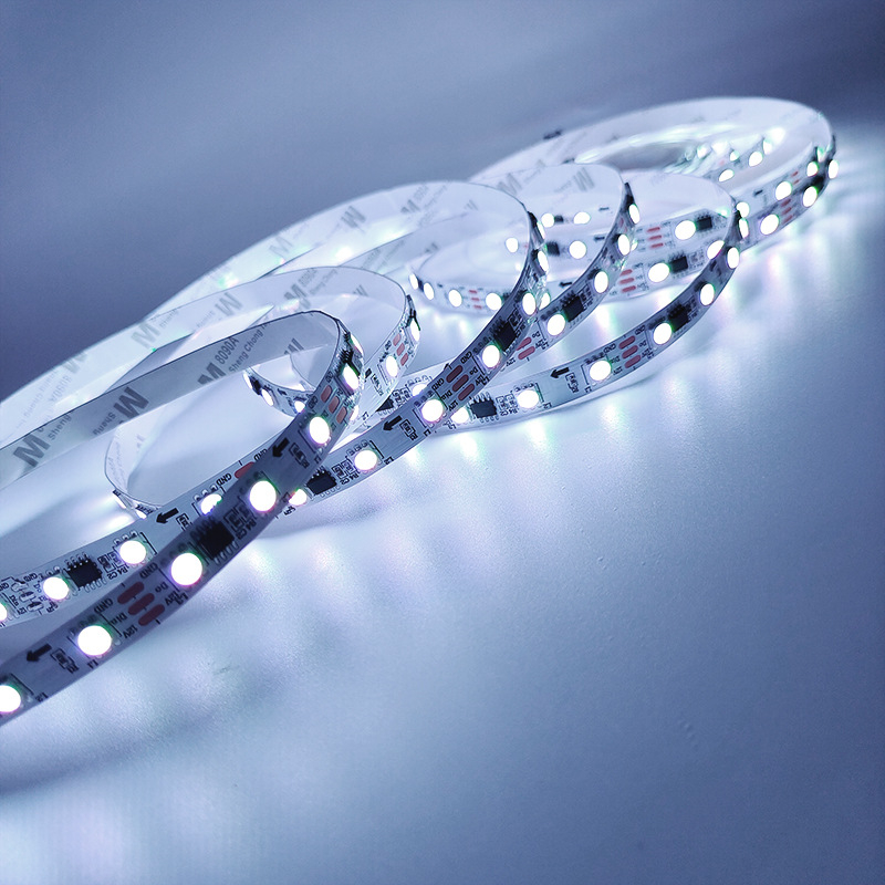 LED pás s nízkym napätím 12V RGBIC 5050, 60 LED, trojvodičový efekt toku farieb, pre herné bary a KTV atmosféru