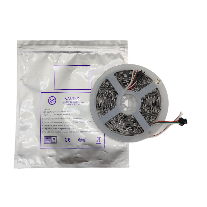 LED pás s nízkym napätím 12V RGBIC 5050, 60 LED, trojvodičový efekt toku farieb, pre herné bary a KTV atmosféru