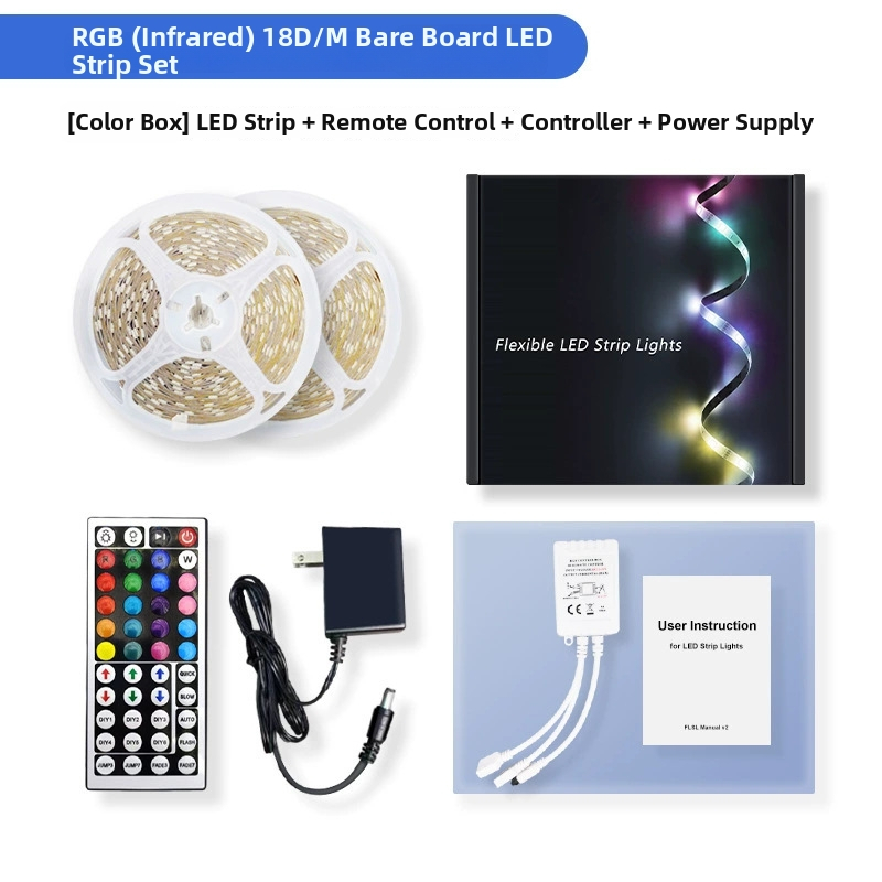 RGB LED pásiková súprava 5050 so zmenou farieb, Bluetooth a Wi-Fi graffiti ovládač, blisterové balenie, LED so stmievateľnosťou