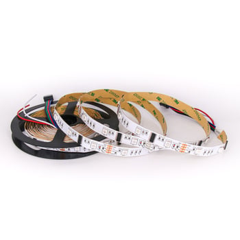 5050 RGB adresný LED pásik 12V, 6803IC, vysoká svietivosť, meniace sa farby, efekt prúdového vodopádu
