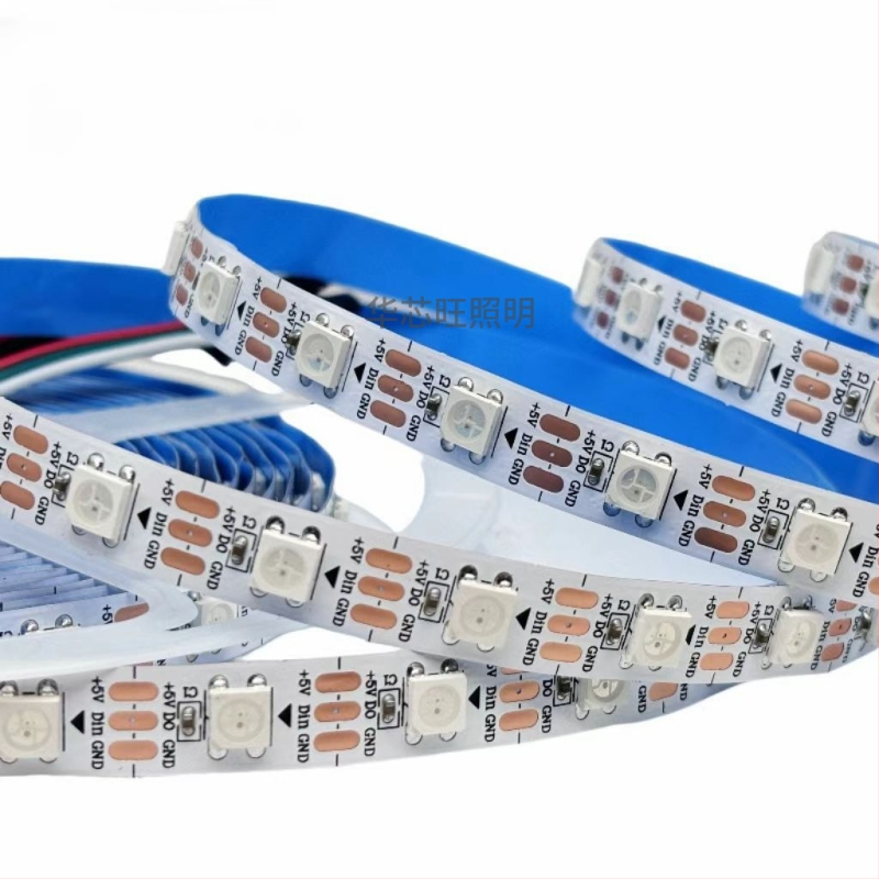 RGB LED pás 5050 s diaľkovým ovládaním a ovládaním cez mobilnú aplikáciu, hudobná synchronizácia, strihateľný na požadovanú dĺžku, mimoriadne jasný