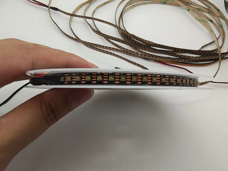 APA102 2020RGB LED pásik s magickou farbou, 200 LED/m, 5V, dvojitý prenos dát, digitálny mini LED pásik