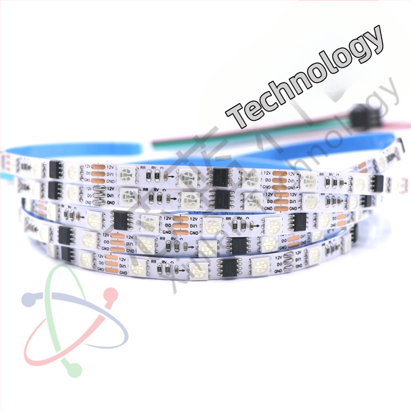 DC12V úzka LED páska, 60 LED, WS2811RGB ovládač, senzorové ovládanie, dekoratív plnofarebná svetelná páska, šírky 6 mm a 8 mm