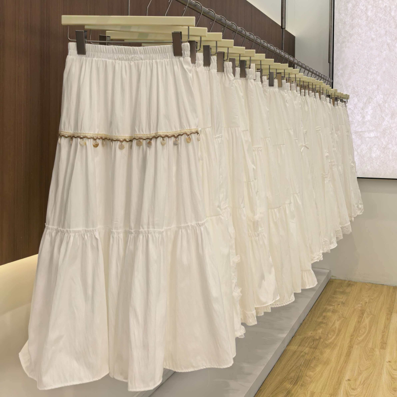 Bohémska patchworková midi sukňa pre ženy, letný nový model, zmes bavlna-tencel, voľnočasová a všestranná