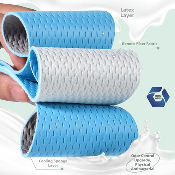 Letné vložky do topán s antibakteriálnym účinkom, deodorujúce, priedušný latex, extrémne mäkké, na rezanie, pre bosé nohy
