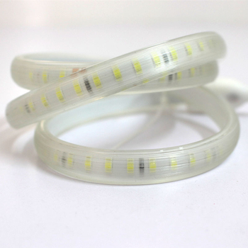 LED pás s vulkanizovaným povlakom, 220V, 2835, 120 LED, 60 LED/m, 4000K neutrálna biela, vysoký jas, nevodotesná
