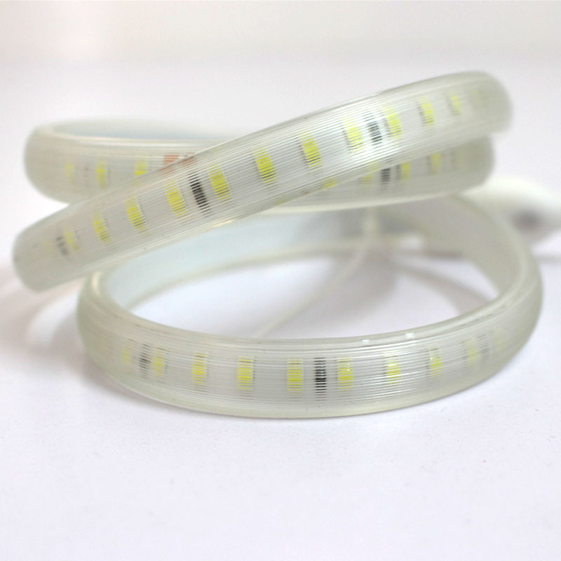LED pás s vulkanizovaným povlakom, 220V, 2835, 120 LED, 60 LED/m, 4000K neutrálna biela, vysoký jas, nevodotesná