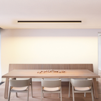 Nordický moderný minimalistický dizajnérsky lineárny stropný lampa pre kanceláriu, spálňu, obývačku, jedáleň, bar a chodbu