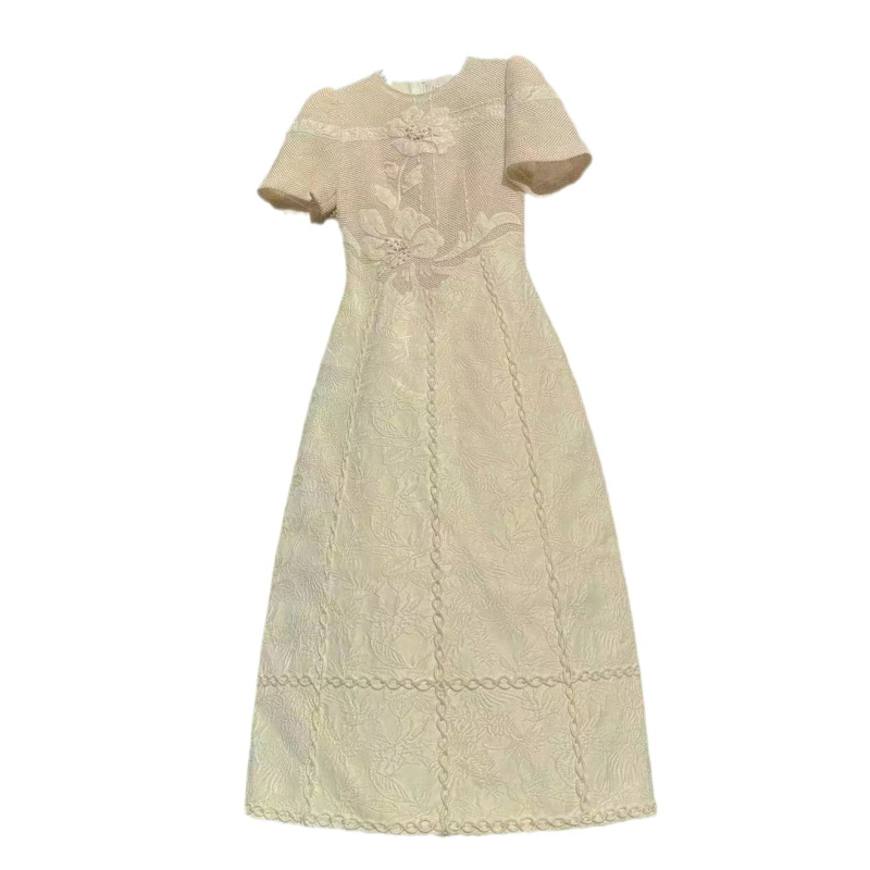 Ženska haljina s floralnim uzorkom, uskog kroja, elegantnog društvenog stila - 1777