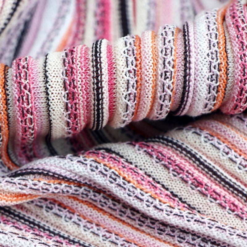 Missoni Nanyou elegantné pletené šaty bez rukávov, s okrúhlym výstrihom, stredná dĺžka, pruhované, jar-let