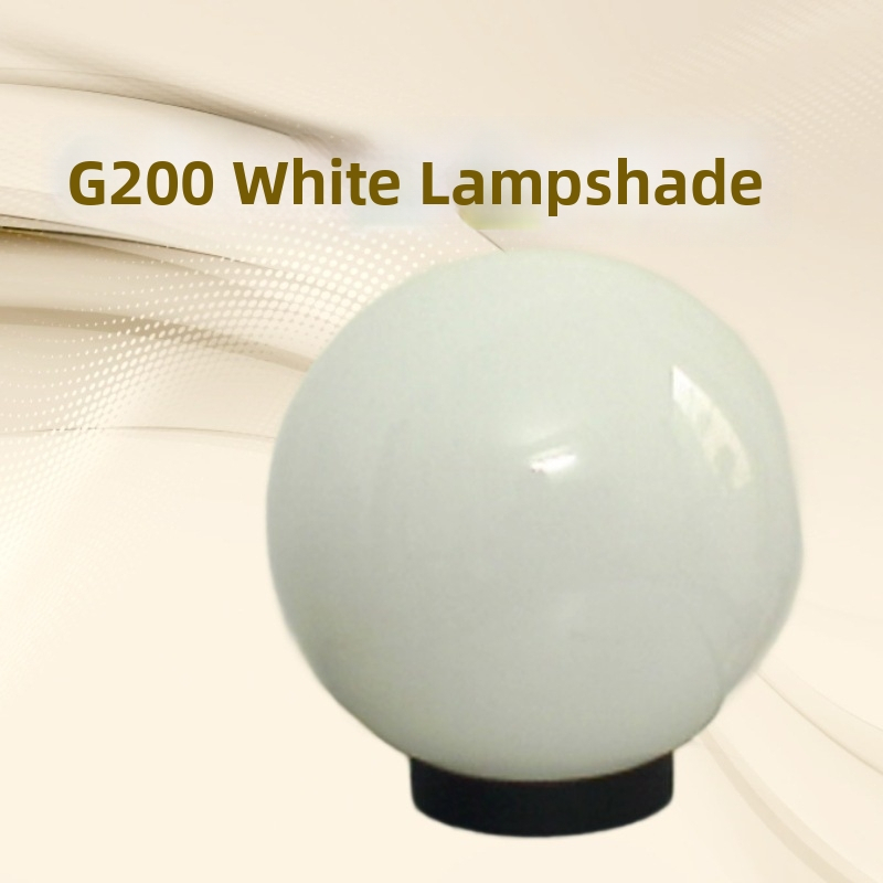Okrúhle tienidlo na LED žiarovku so základňou, 20 cm, plast