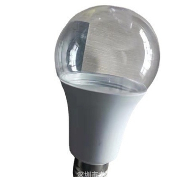 HY-1099 LED lampa na pestovanie rastlín, telo žiarovky A70 a priehľadné hliníkové tienidlo obalené plastom