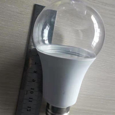 HY-1099 LED lampa na pestovanie rastlín, telo žiarovky A70 a priehľadné hliníkové tienidlo obalené plastom