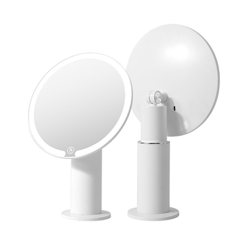 Oglindă de machiaj cu LED iluminată, control tactil în trei culori, iluminare de înaltă definiție, oglindă de masă