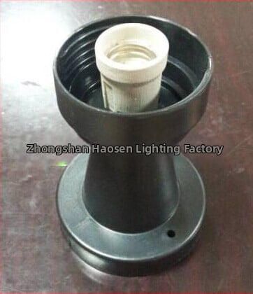 Akrilový okrúhly tienidlo pre vonkajšiu stenu lampu, model HS-PJ01, plast, čierna alebo biela, priemer 100/145/165 mm