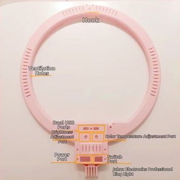 18-palcový kruhový svetelný kryt pre mobilný telefón na živé vysielanie, osvetľovacie zariadenie pre streamerov, kruhové svetlo na líčenie pre influencerov
