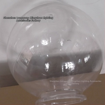 HY-2476 Priehľadné okrúhle plastové tienidlo na lampu, akryl, priemer 300 mm, 12 palcov