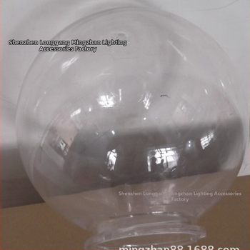 HY-2476 Priehľadné okrúhle plastové tienidlo na lampu, akryl, priemer 300 mm, 12 palcov