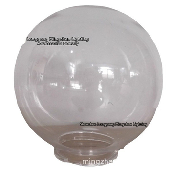 HY-2476 Priehľadné okrúhle plastové tienidlo na lampu, akryl, priemer 300 mm, 12 palcov
