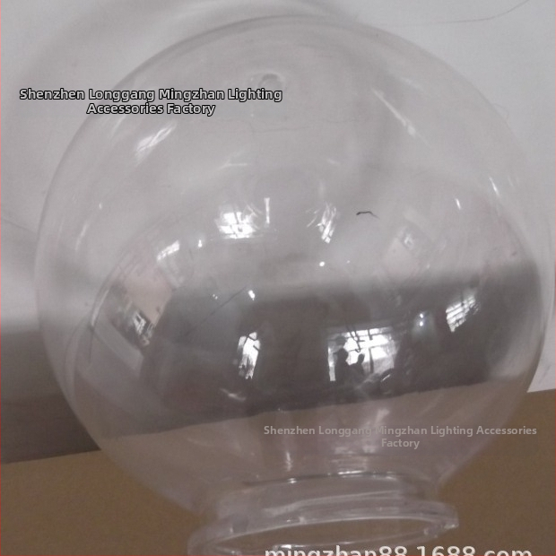 HY-2476 Priehľadné okrúhle plastové tienidlo na lampu, akryl, priemer 300 mm, 12 palcov