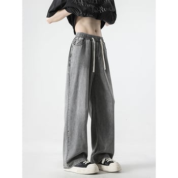 Pánske džínsy Ice Silk z Lyocell denimu, ľahké letné, voľný rovný strih, 2025 nový model