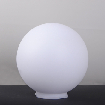 Akrilové guľaté tienidlo na lampu, mliečne biele, matné, priemer 200 mm