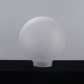 Akrilové guľaté tienidlo na lampu, mliečne biele, matné, priemer 200 mm