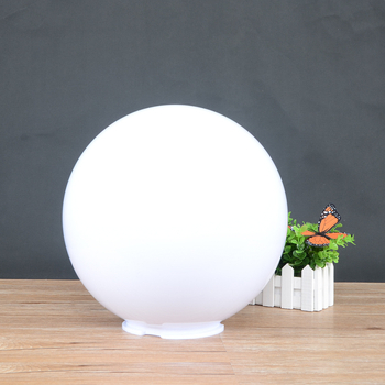 Akrilové guľaté tienidlo na lampu, mliečne biele, matné, priemer 200 mm