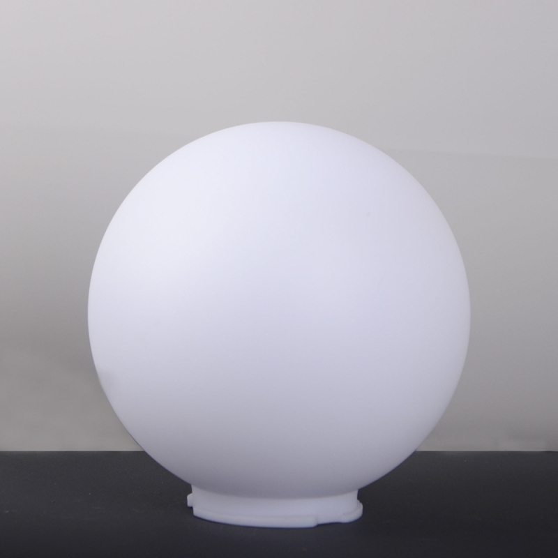 Akrilové guľaté tienidlo na lampu, mliečne biele, matné, priemer 200 mm