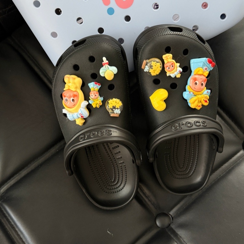 Смолени украси за обувки DIY за Crocs — карикатурни звездни фигури, 3D