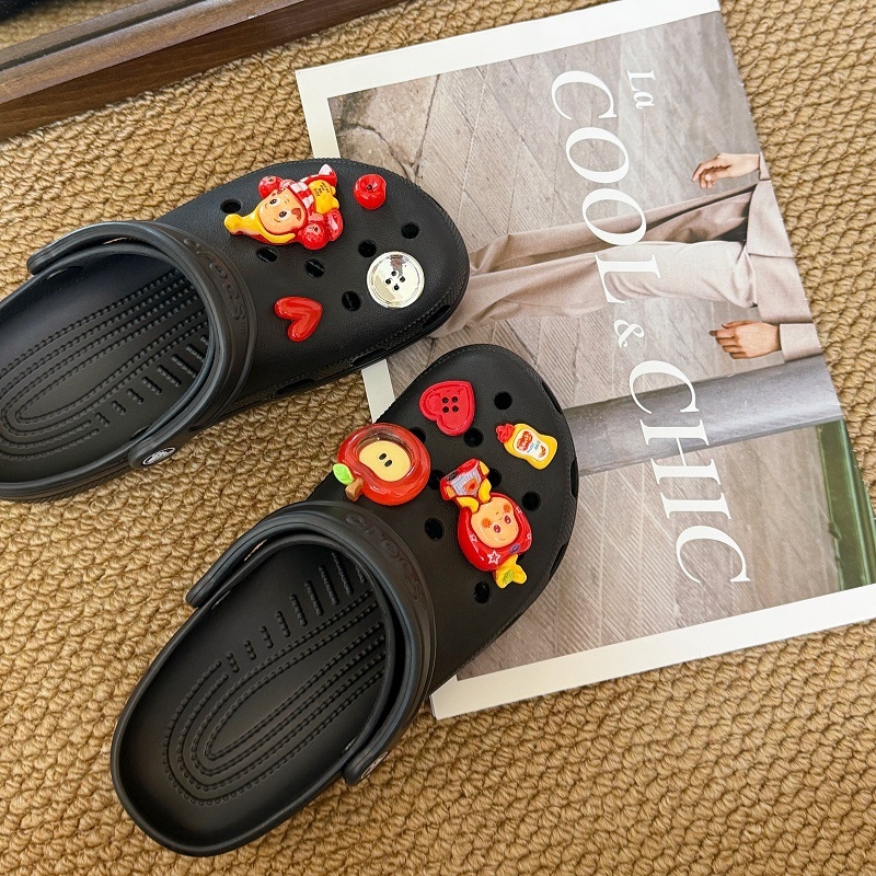 Смолени украси за обувки DIY за Crocs — карикатурни звездни фигури, 3D