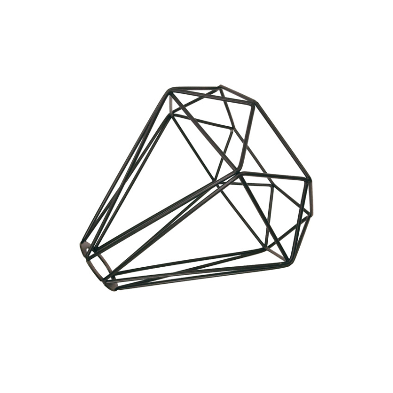 Željezni abajur za luster s geometrijskim dizajnom ptičjeg kaveza, američki vintage stil