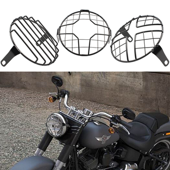 Ochranný kryt predného svetla motocykla s retro mriežkou, zvislou mriežkou a mriežkou v tvare X