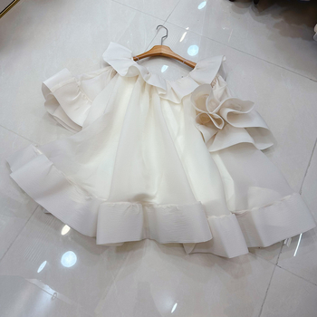 Αυστραλιανό φόρεμα σε niche με off-shoulder και βολάν, γραμμή Α, μακρύ φόρεμα, μοντέλο A2-8351