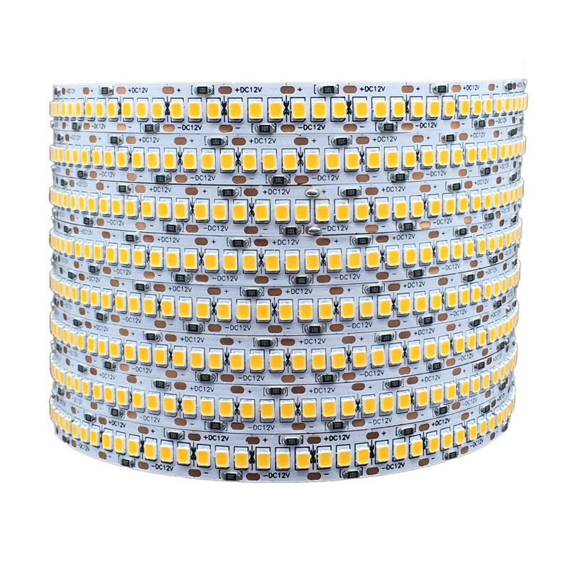 Νέα LED εξαιρετικά φωτεινή ευέλικτη λωρίδα LED 2835, 240 LED/m, μονή σειρά, 5 μ. ρολό, γυμνή πλακέτα, αδιάβροχη, 12/24 V
