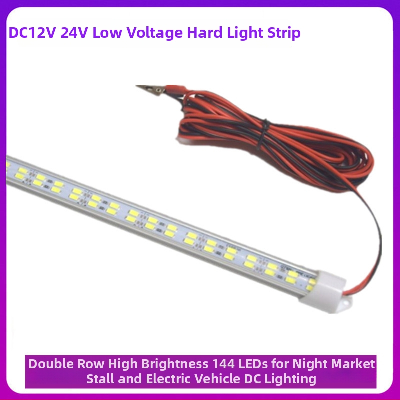 Dvojradová LED páska 5730 s vysokou jasnosťou, DC12V, 28W, 1000×120 mm, 144 LED, lúč 120°, nie je vodotesná, ručný spínač
