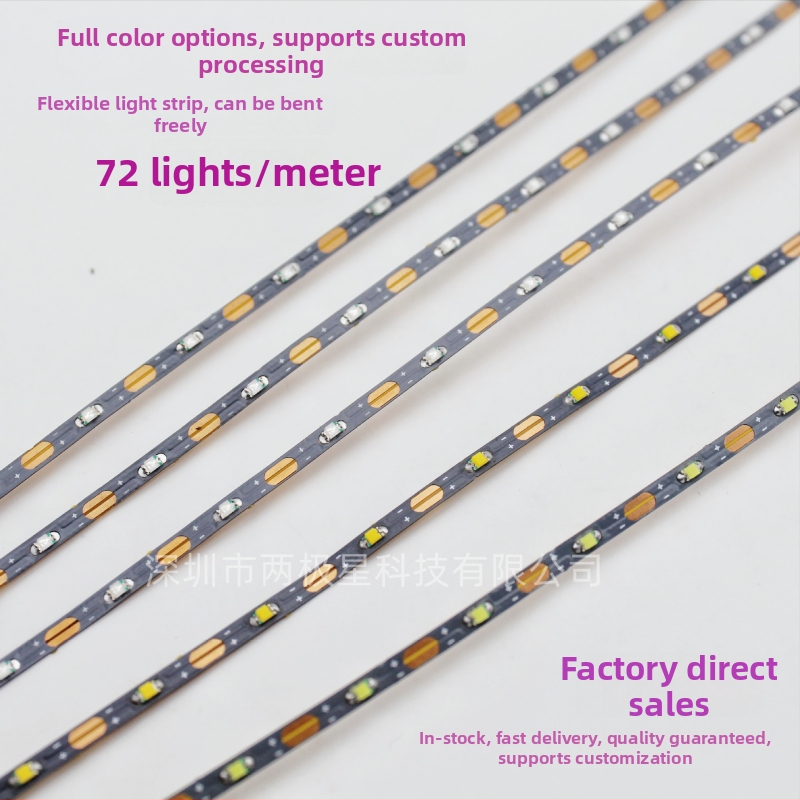 LED pásik 0805 pre architektonický model v piesku, flexibilný a úzky, 3V, kompatibilný s batériovým boxom, možno zrezať na ľubovoľnú dĺžku