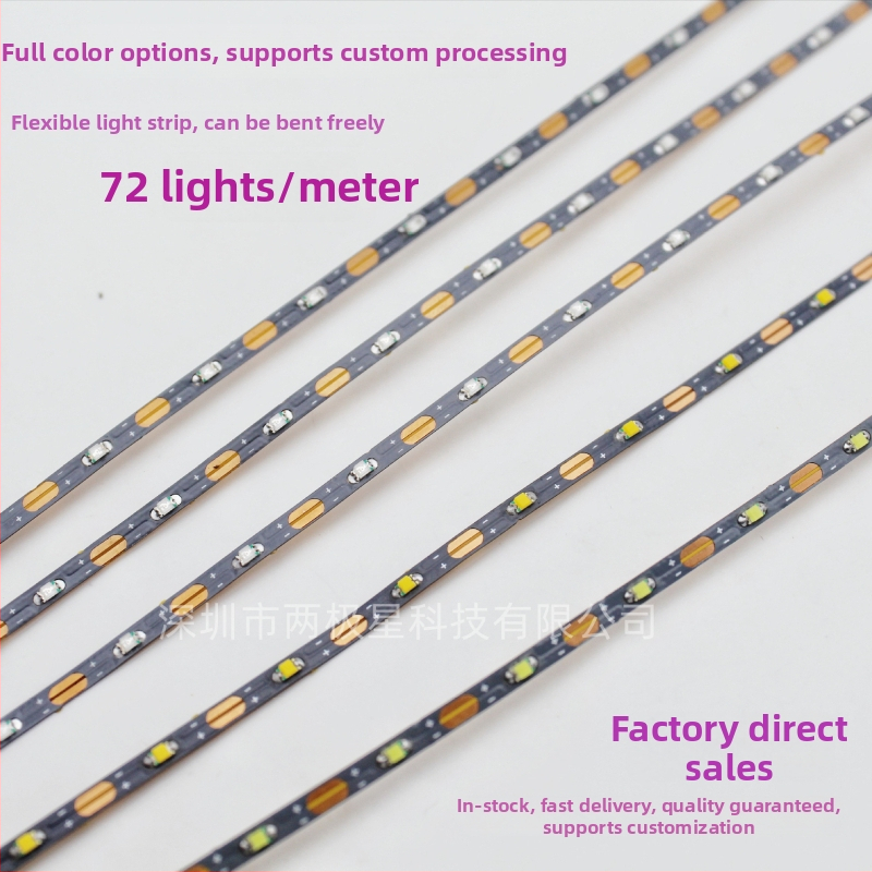 LED pásik 0805 pre architektonický model v piesku, flexibilný a úzky, 3V, kompatibilný s batériovým boxom, možno zrezať na ľubovoľnú dĺžku