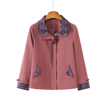 Geacă elegantă, casual, în stil mamă, cu rever, croială lejeră, îmbrăcăminte de primăvară pentru femei, mărimi 40–60