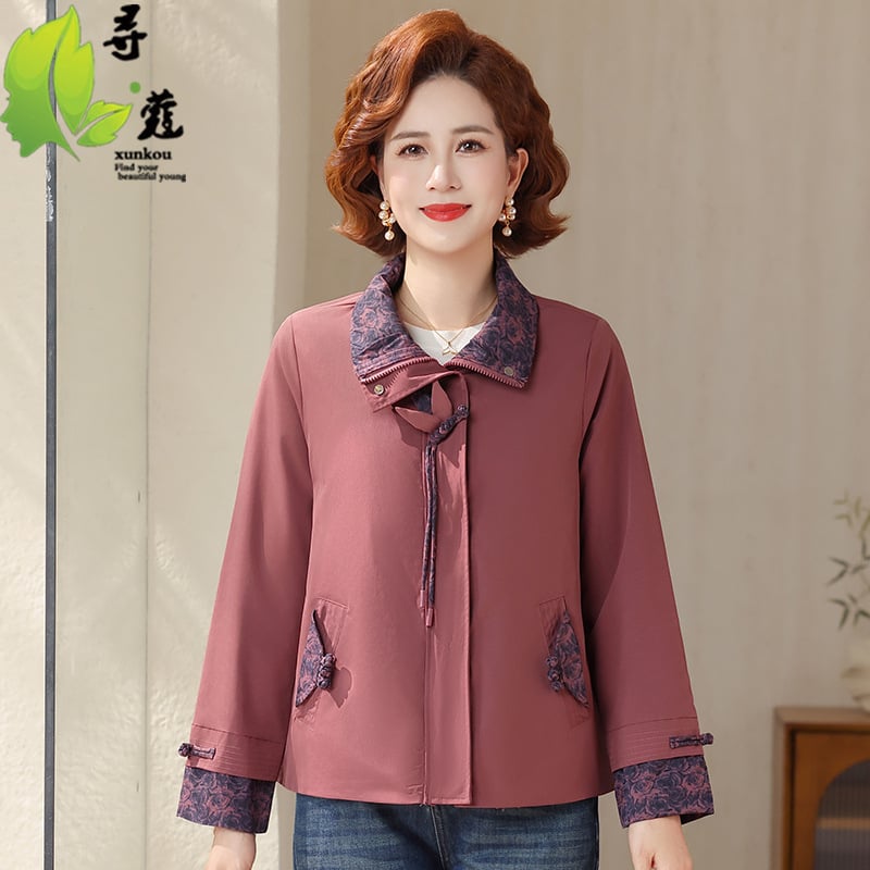 Geacă elegantă, casual, în stil mamă, cu rever, croială lejeră, îmbrăcăminte de primăvară pentru femei, mărimi 40–60