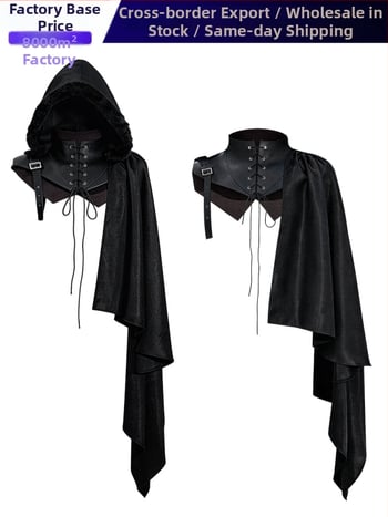 Grim Reaper kostým so stredovekým kapucňovým plášťom, róba čarodejky – cosplay na párty, 2026 štýl