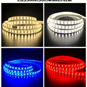 Εξωτερική αδιάβροχη λωρίδα LED 2835, 220V, 180 LED, γωνία δέσμης 120°, μη ρυθμιζόμενη